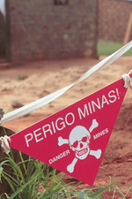 Warnung von Landminen