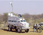 Coms-Wolf - ist die Kommunikations- und Einsatzzentrale vor Ort.